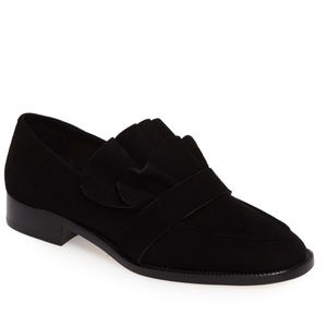 POUR LA VICTOIRE, Tenley Ruffled Suede Loafers